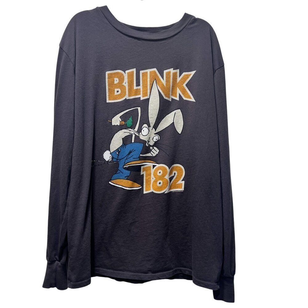 Rowdy Sprout Blink 182 Dude Ranch Bunny Graphic Long Sleeve Tee Size 14, Adult S